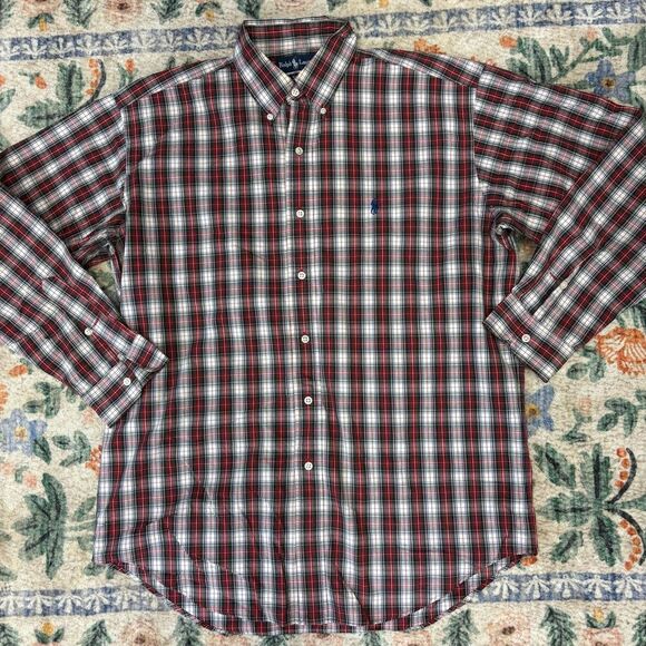 Ralph Lauren Blake men’s long sleeve button down shirt with Pony logo M - Picture 1 of 4
